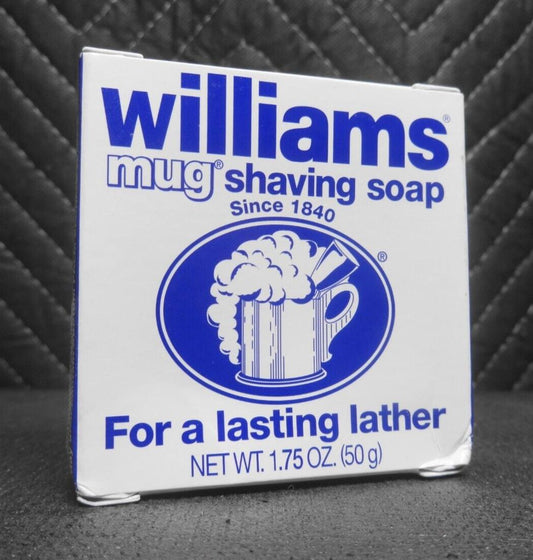 Williams Mug Shaving Soap, 1.75oz, Lasting Lather, Leaves Skin Smooth & Soft