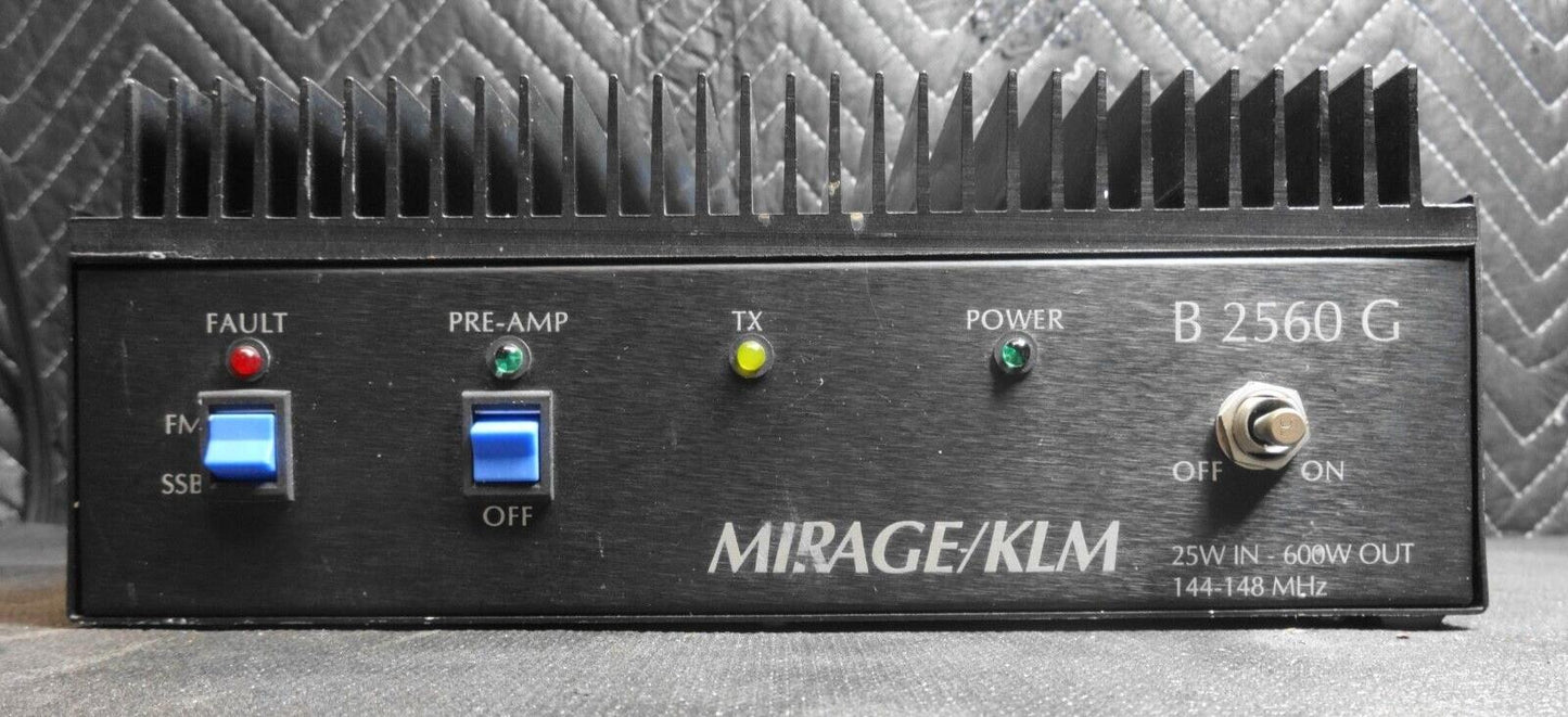 Mirage B-2560-G - 600W HT/Mobile 2M (144-148 MHz) VHF FM SSB Amplifier W/pre Amp