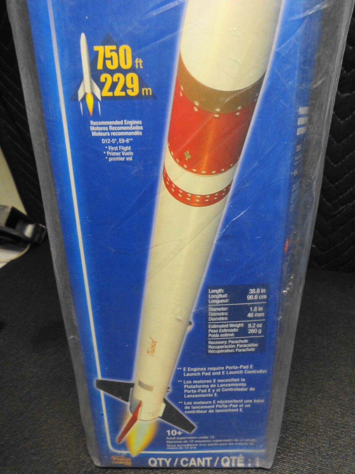 Mid Power Rocket Estes #2037 D-Region Tomahawk, Large Scale Mid Power Model Rocket Kit ...