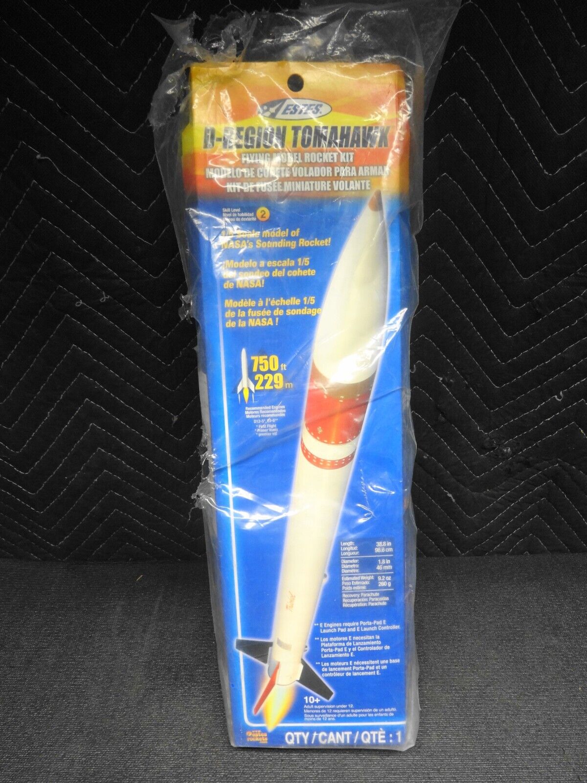 Mid Powered Model Rockets Estes #2037 D-Region Tomahawk, Large Scale Mid Power Model Rocket Kit ...