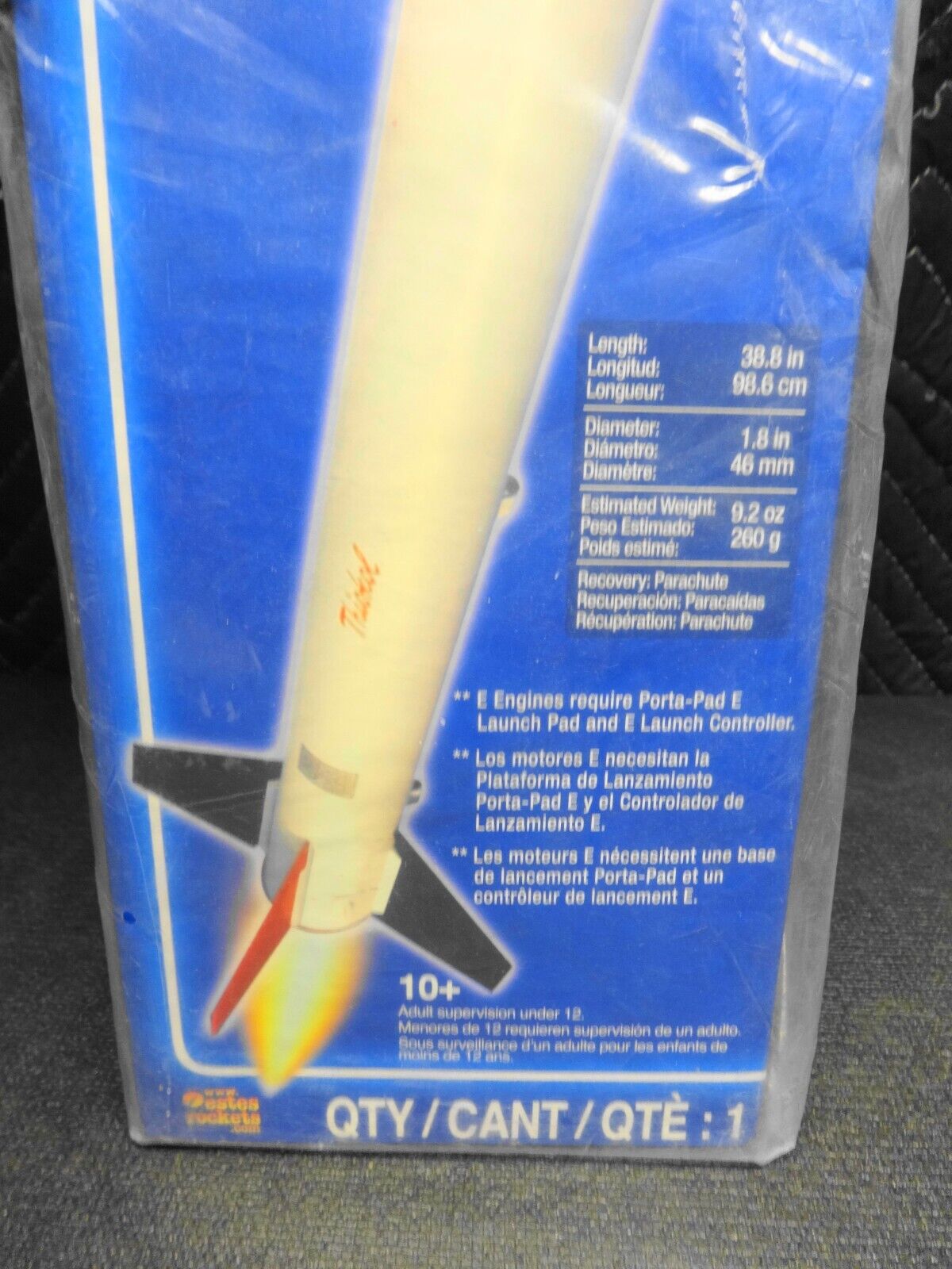 Estes #2037 D-Region Tomahawk, Large Scale Mid Power Model Rocket Kit *Open Box*