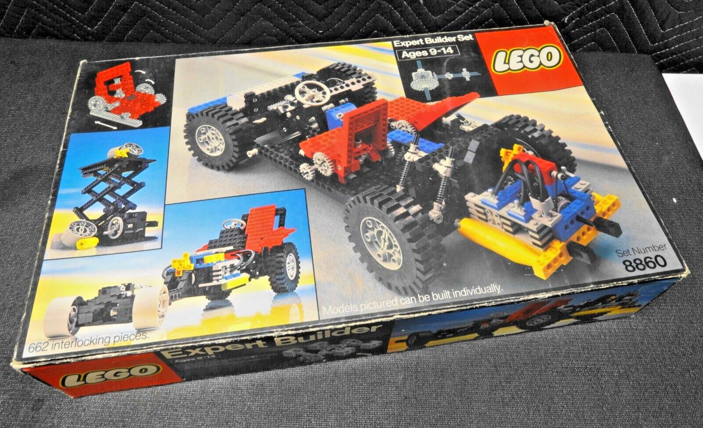 Vintage 1980 Lego Technic Auto Car Chassis Set 8860 w/ Manual in Original Box