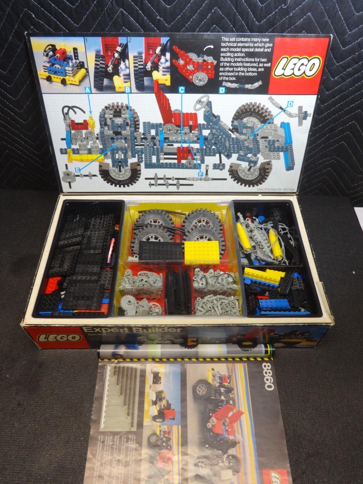 Vintage 1980 Lego Technic Auto Car Chassis Set 8860 w/ Manual in Original Box