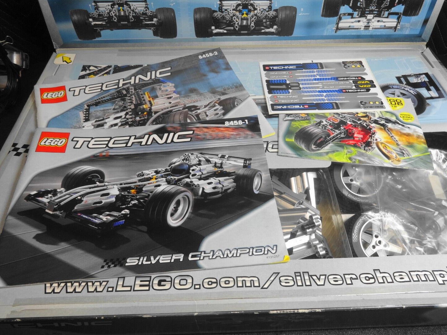 LEGO TECHNIC: Silver Champion (8458) Complete Set, with Manual in Original Box