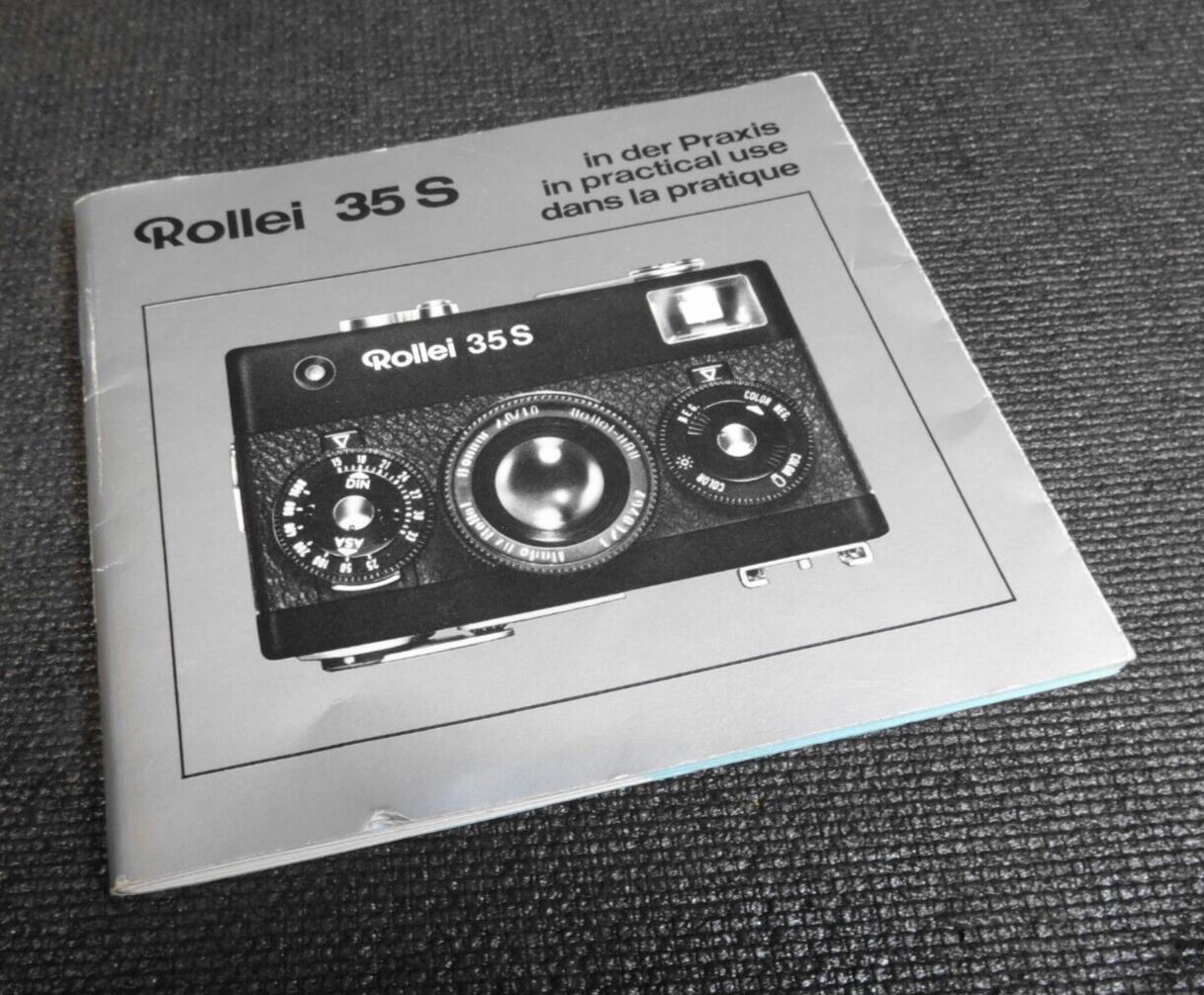 Rollei 35S Original Instruction Manual (Only) - 35 S Black