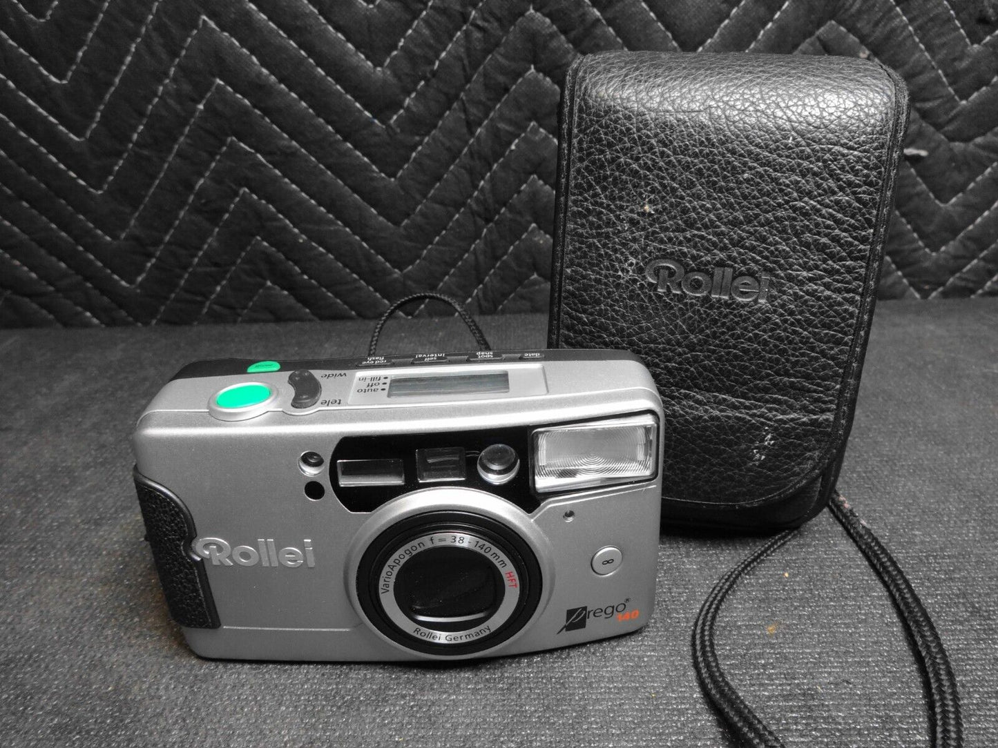 Rollei Prego 140 35mm Film Photo Camera Silver Point and Shoot with Case