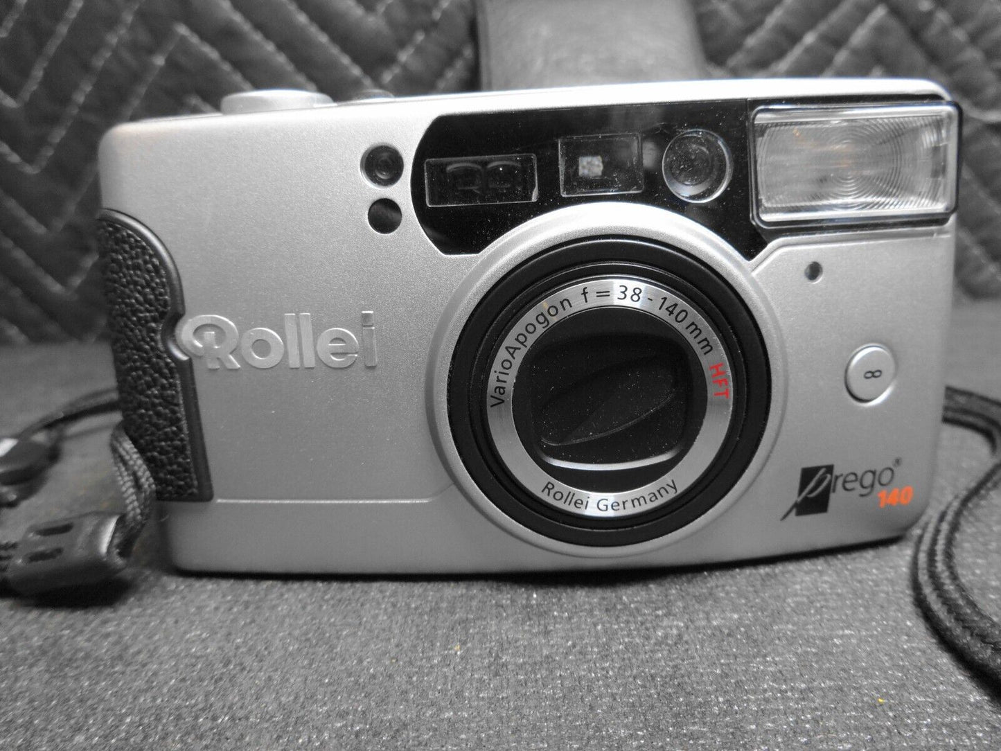 Rollei Prego 140 35mm Film Photo Camera Silver Point and Shoot with Case