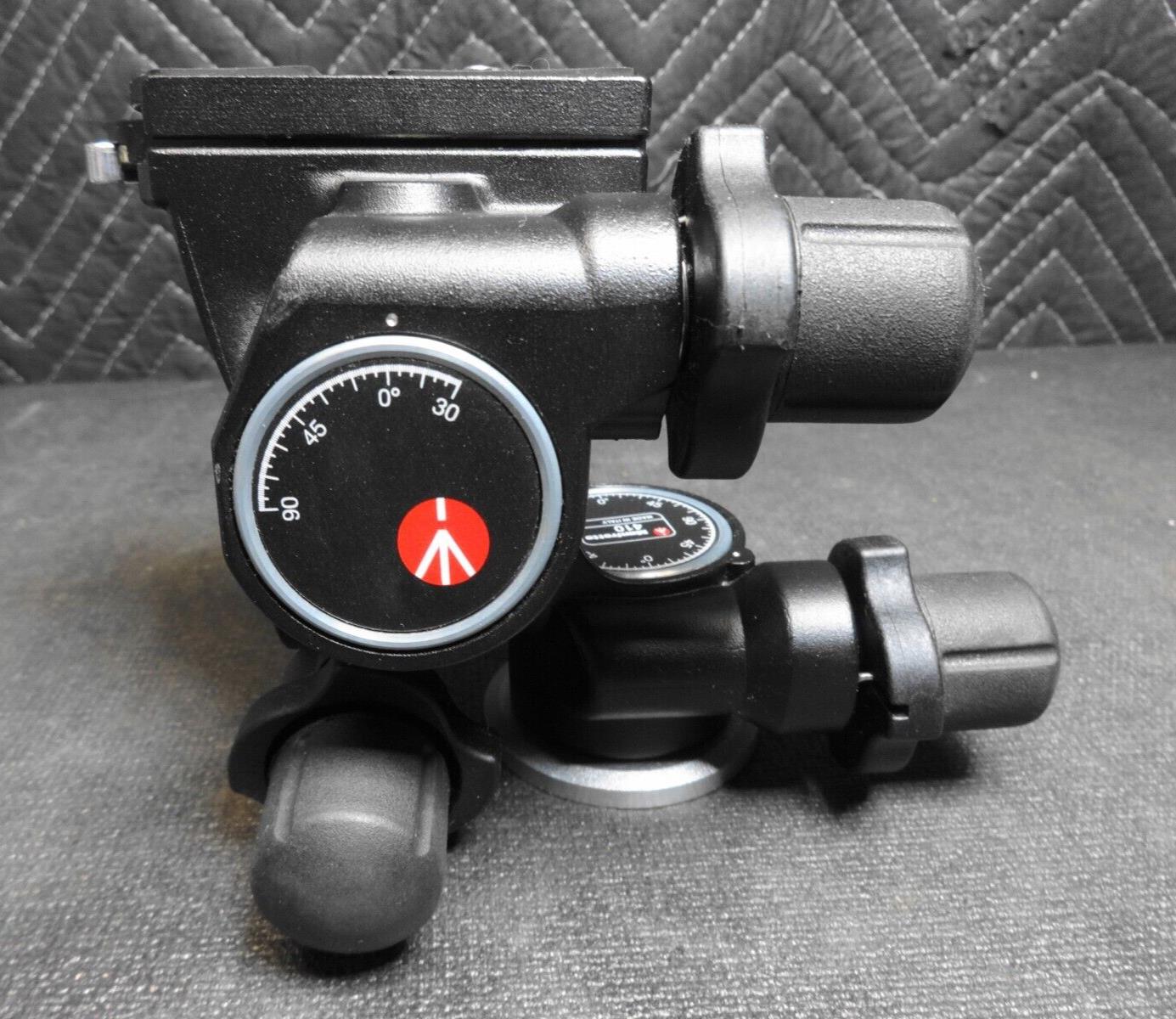 Manfrotto 410 3-Way, Geared Pan-and-Tilt Tripod Head w/ Quick Release Plate