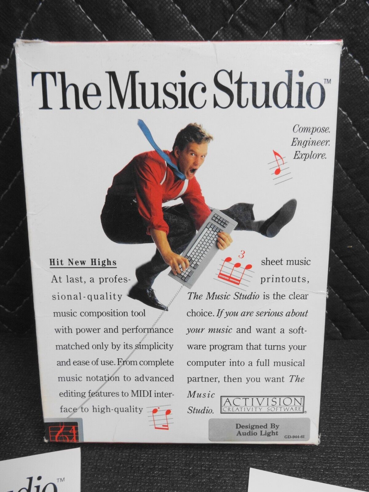 Music Studio by Activision - 3.5 Floppy Program Software for Amiga - Vintage