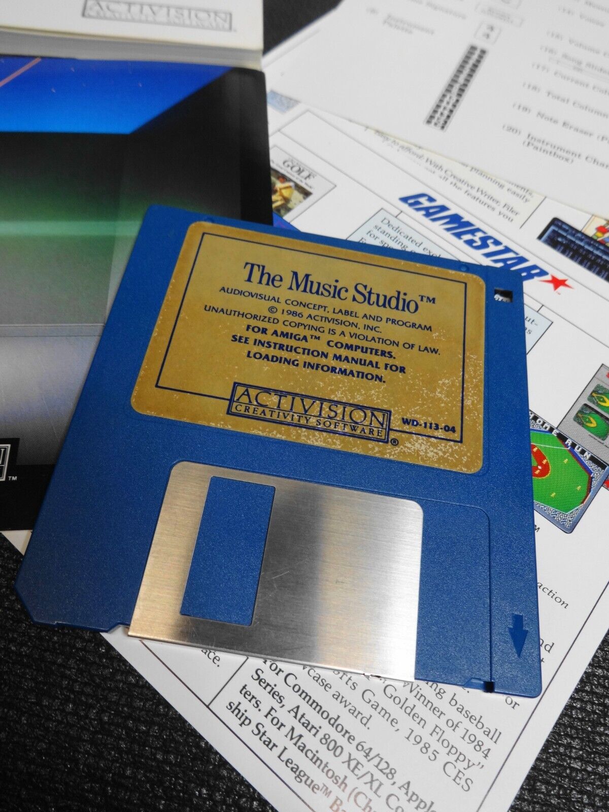 Music Studio by Activision - 3.5 Floppy Program Software for Amiga - Vintage