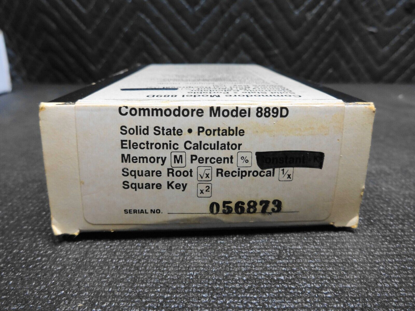 Vintage RARE Commodore Calculator Model 889D w/ Case, Manual, Box - NOS