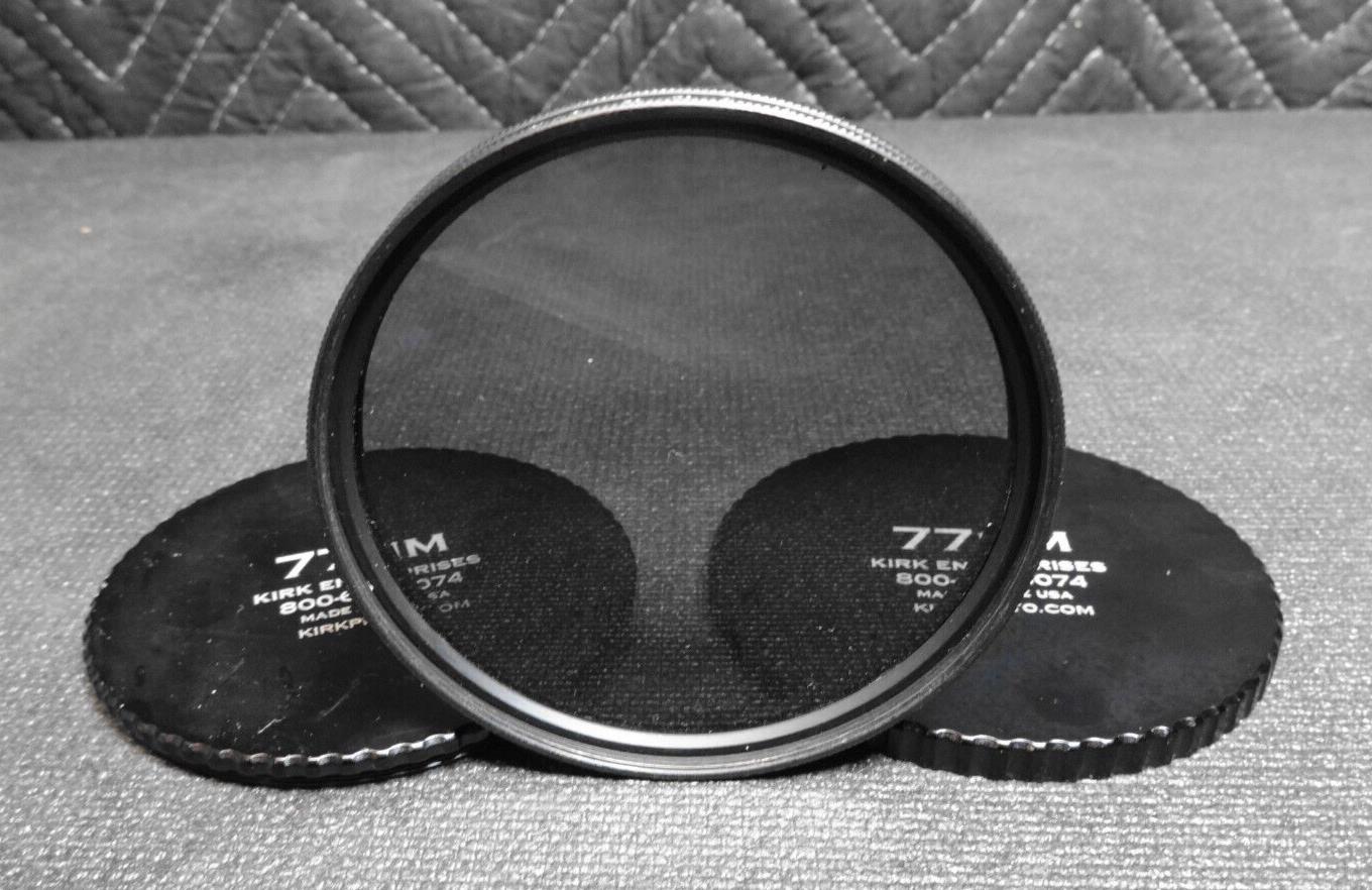 Heliopan ES 77mm  2.5X Circular Polarizing Filter w/ Kirk Enterprise Caps