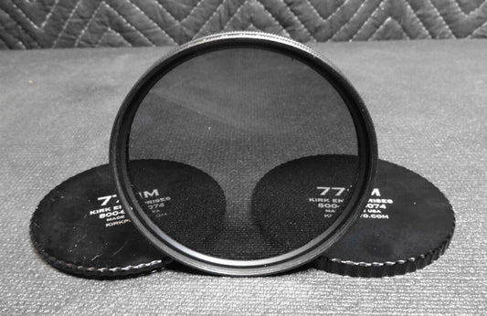 Heliopan ES 77mm  2.5X Circular Polarizing Filter w/ Kirk Enterprise Caps