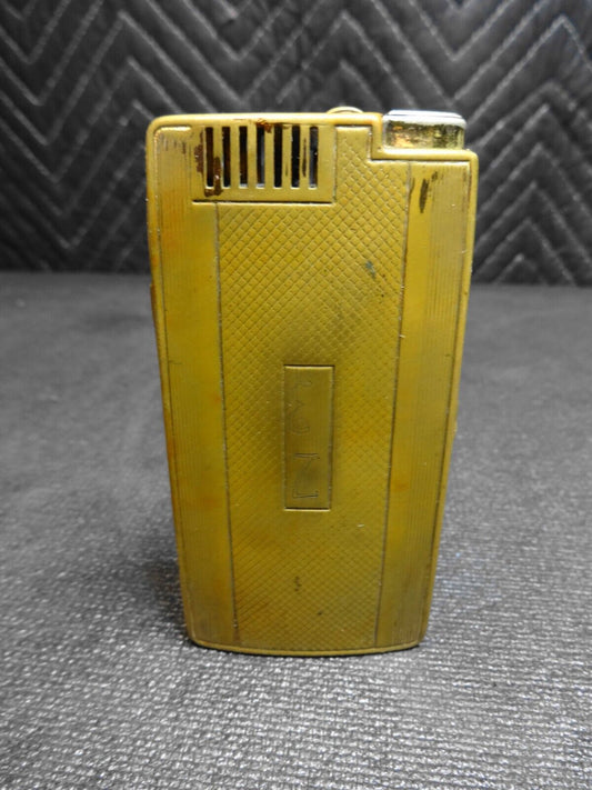 RONSON ART DECO COMBO CIGARETTE LIGHTER & CASE 1940'S - Inscribed "EZ"