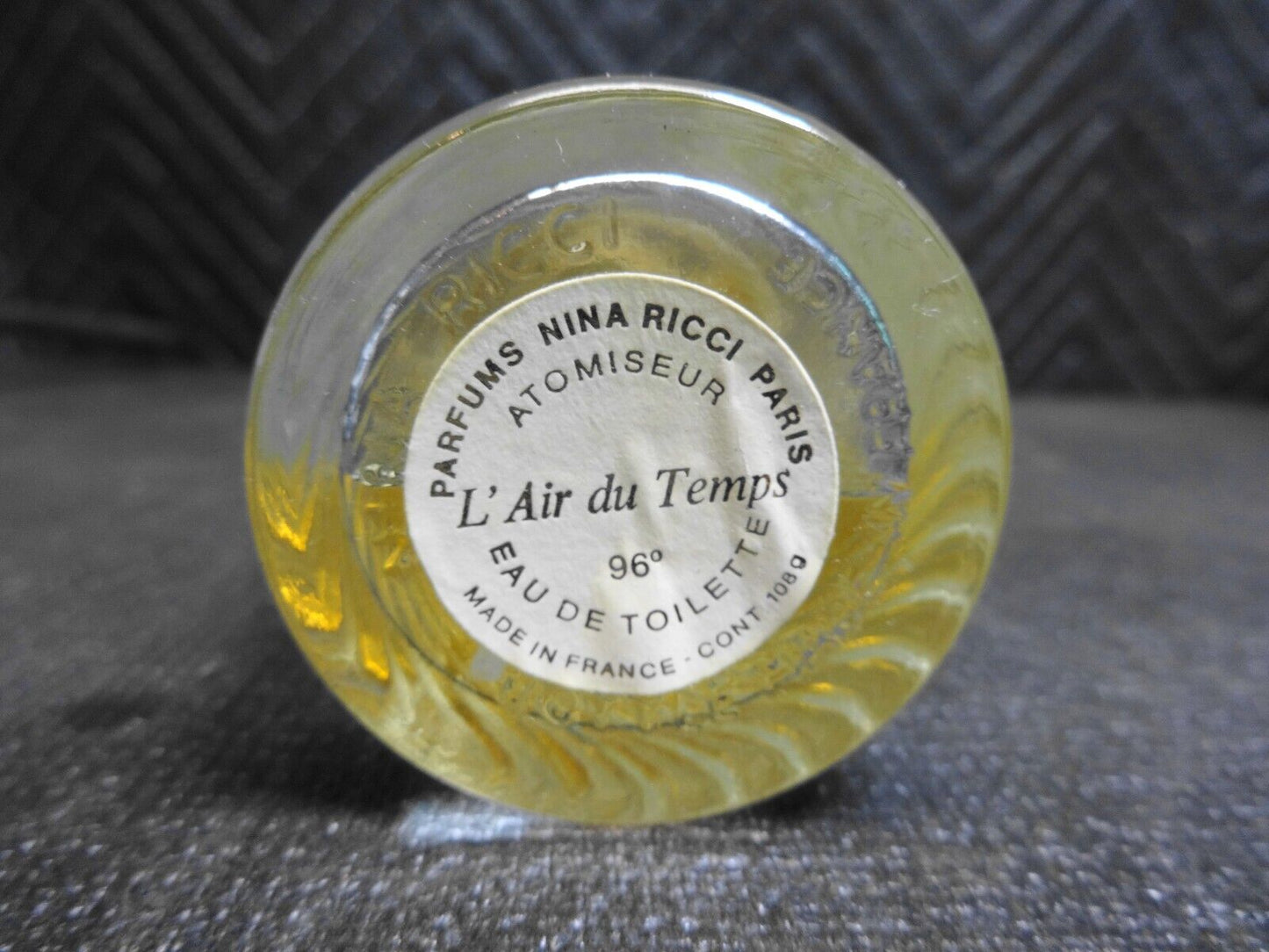 Rare Vtg Nina Ricci L'Air du Temps Lalique 4.0 Oz  (120 ml) Eau De Toilette 50%