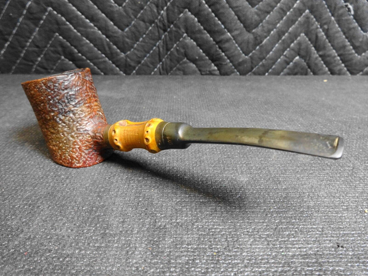 STANWELL 68 POKER BRIAR BAMBOO SHANK ESTATE PIPE, SITTER - Denmark