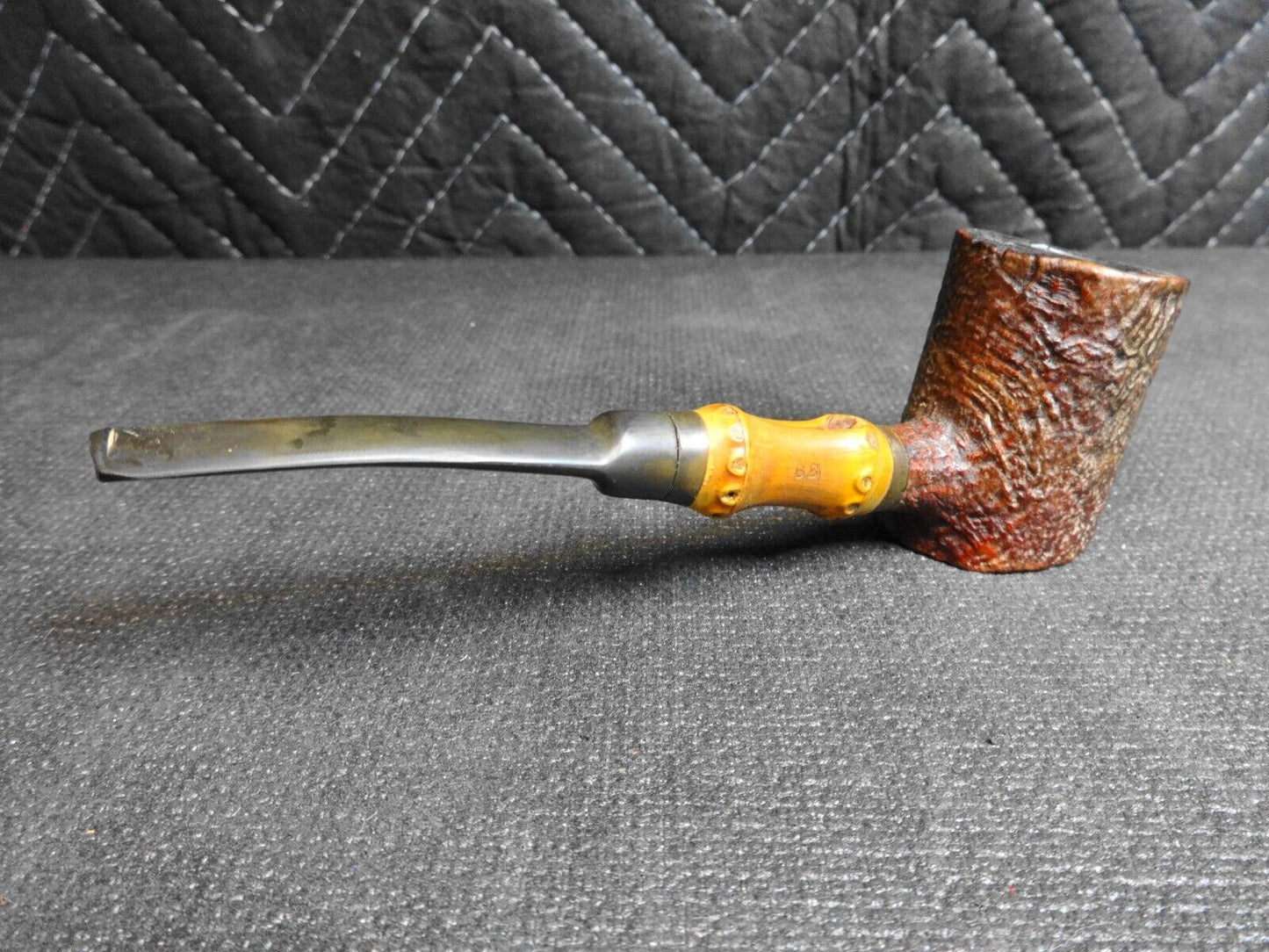 STANWELL 68 POKER BRIAR BAMBOO SHANK ESTATE PIPE, SITTER - Denmark