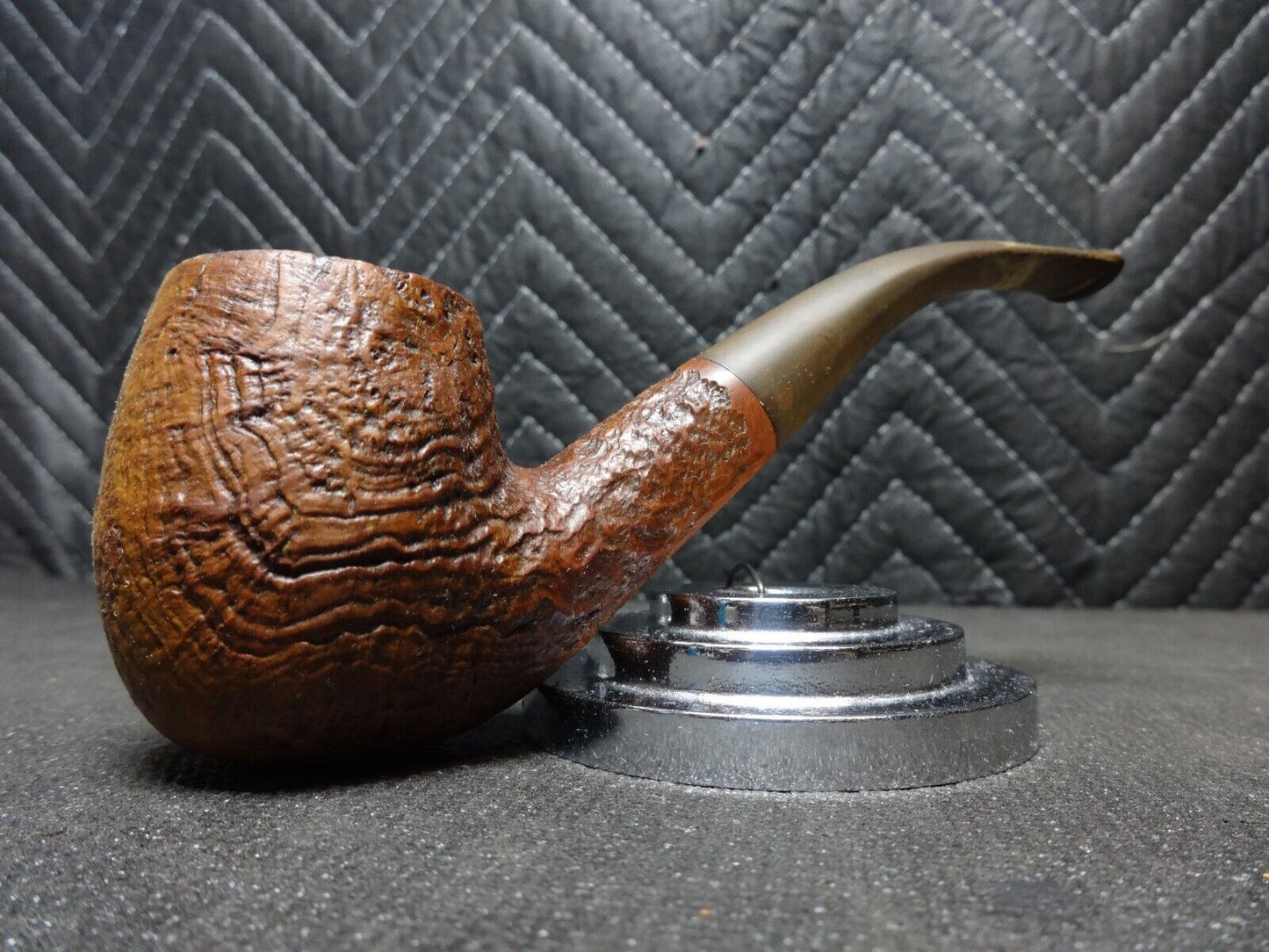 Vintage The Tinderbox Unique Billiard Style Smoking Pipe - Made in England