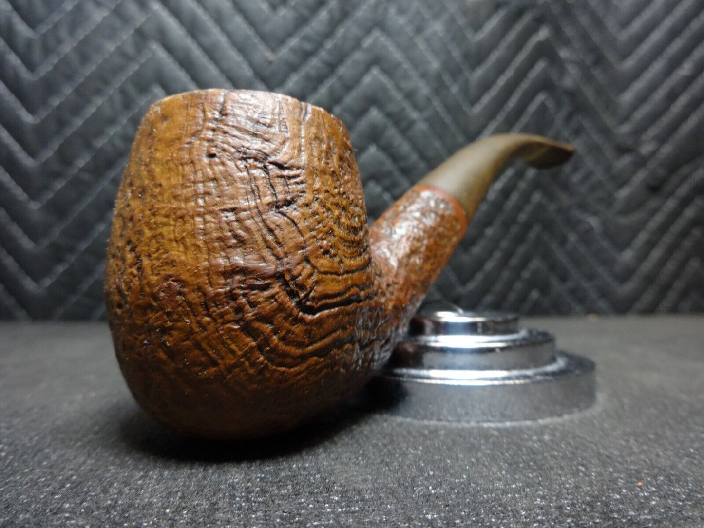 Vintage The Tinderbox Unique Billiard Style Smoking Pipe - Made in England