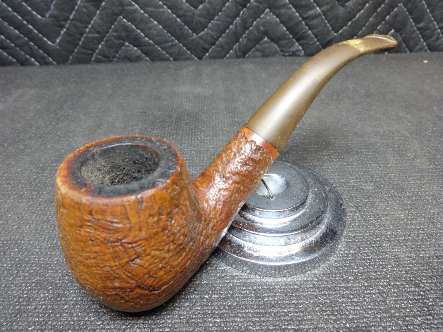 Vintage The Tinderbox Unique Billiard Style Smoking Pipe - Made in England