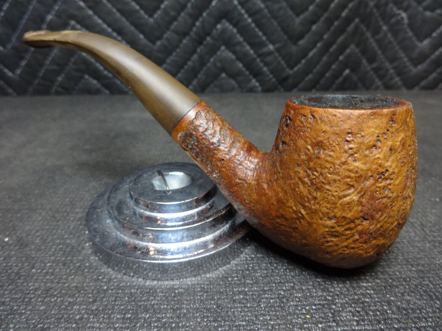 Vintage The Tinderbox Unique Billiard Style Smoking Pipe - Made in England