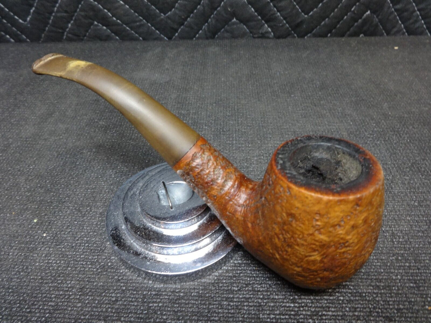 Vintage The Tinderbox Unique Billiard Style Smoking Pipe - Made in England