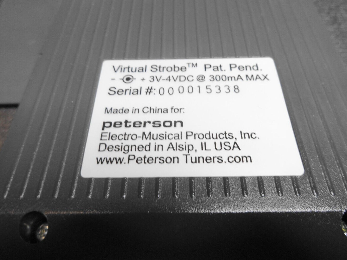 Peterson VS-II Virtual Strobe Tuner Model VS-2 Guitar Bass Music Tuning Case