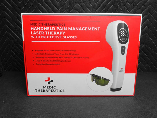 Medic Therapeutics Medical Grade Cold Laser Therapy Handheld Pain Device w/ Box