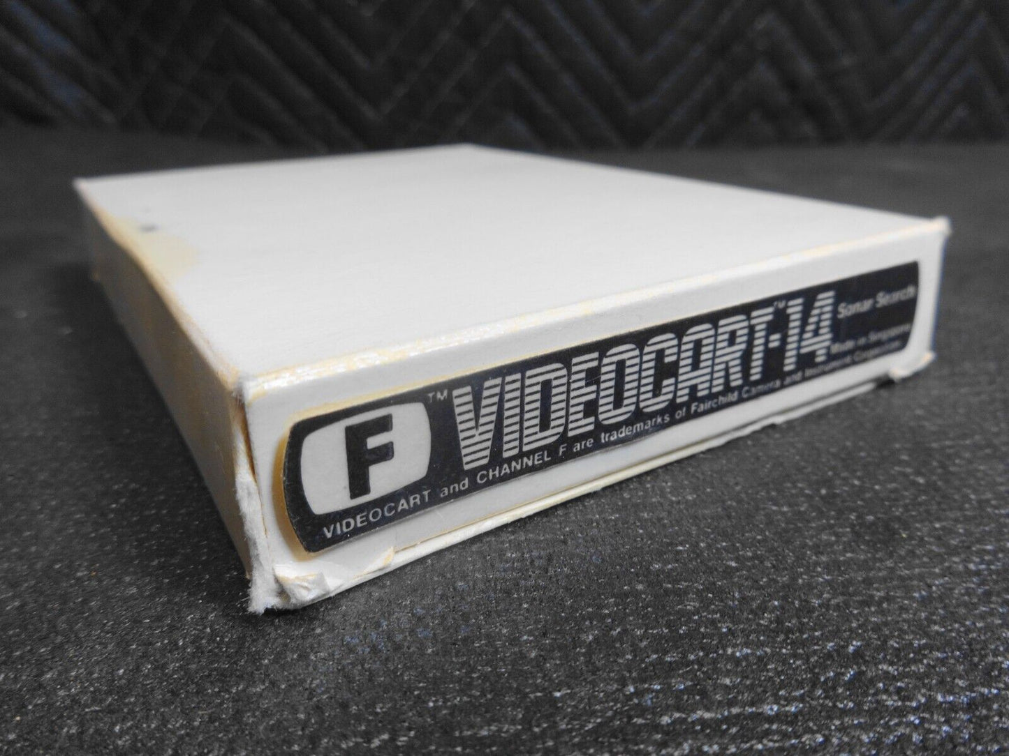 Fairchild Channel F Videocart 14 Video Game Cartridge Sonic Search with Box