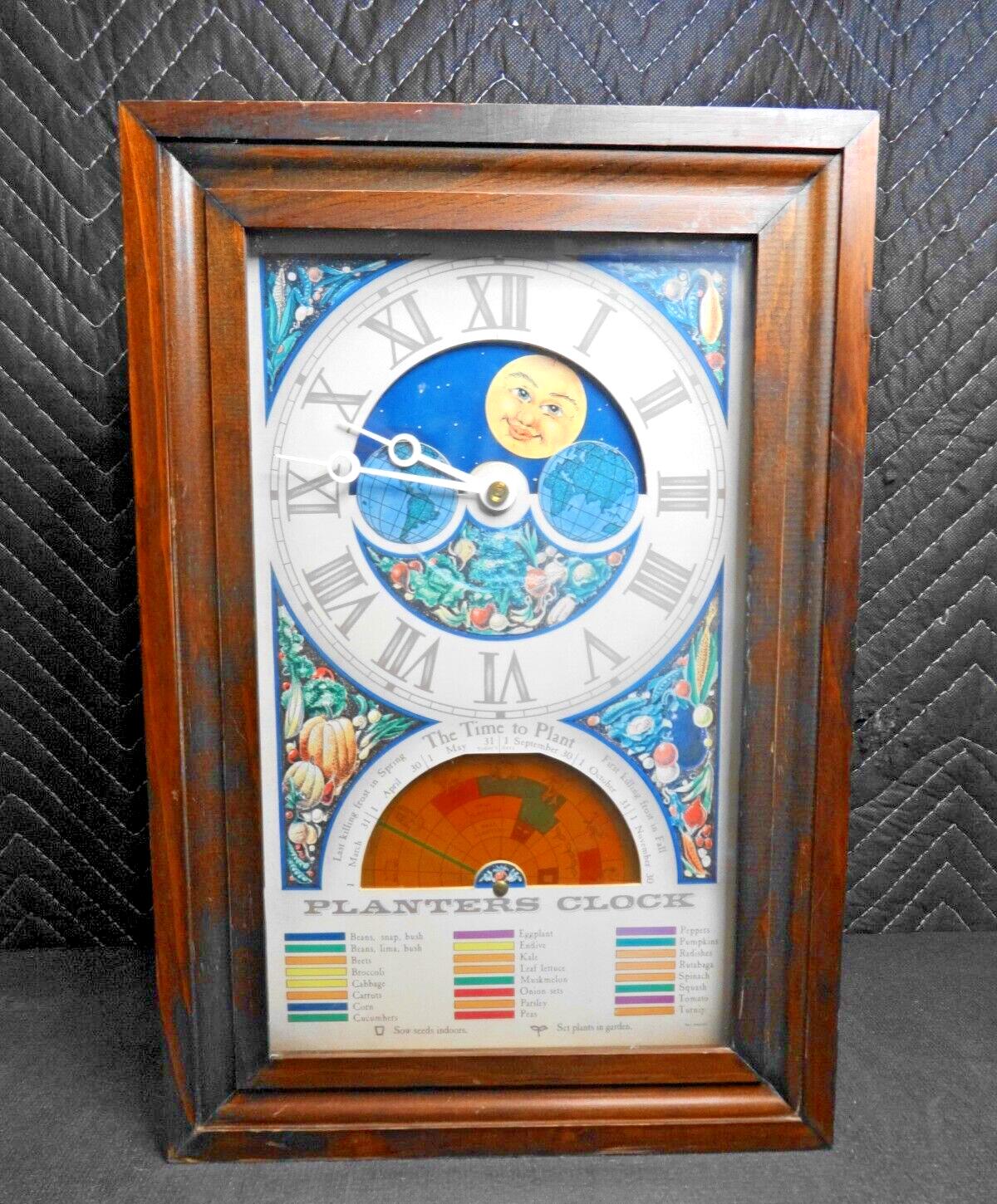 Vintage Mechtronics Fairfield Planters Clock Moon Time To Plant Model