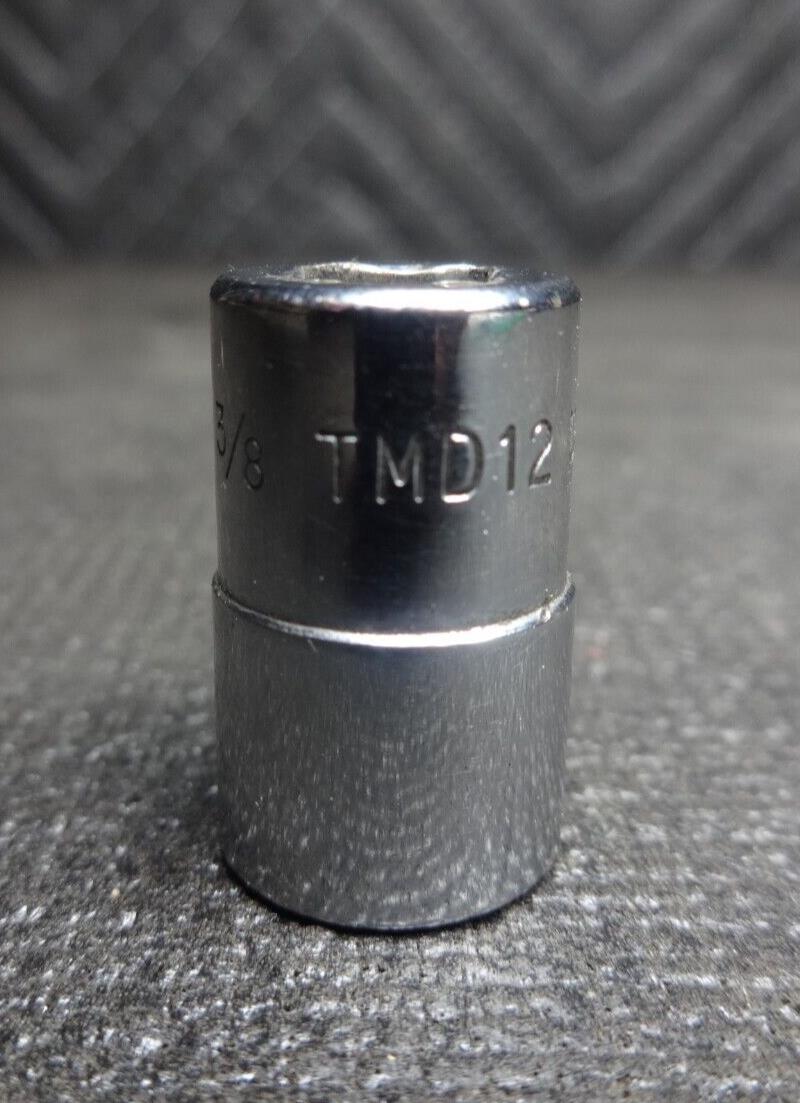 Snap On 1/4" Drive 3/8" 12PT Shallow Chrome Socket TMD12