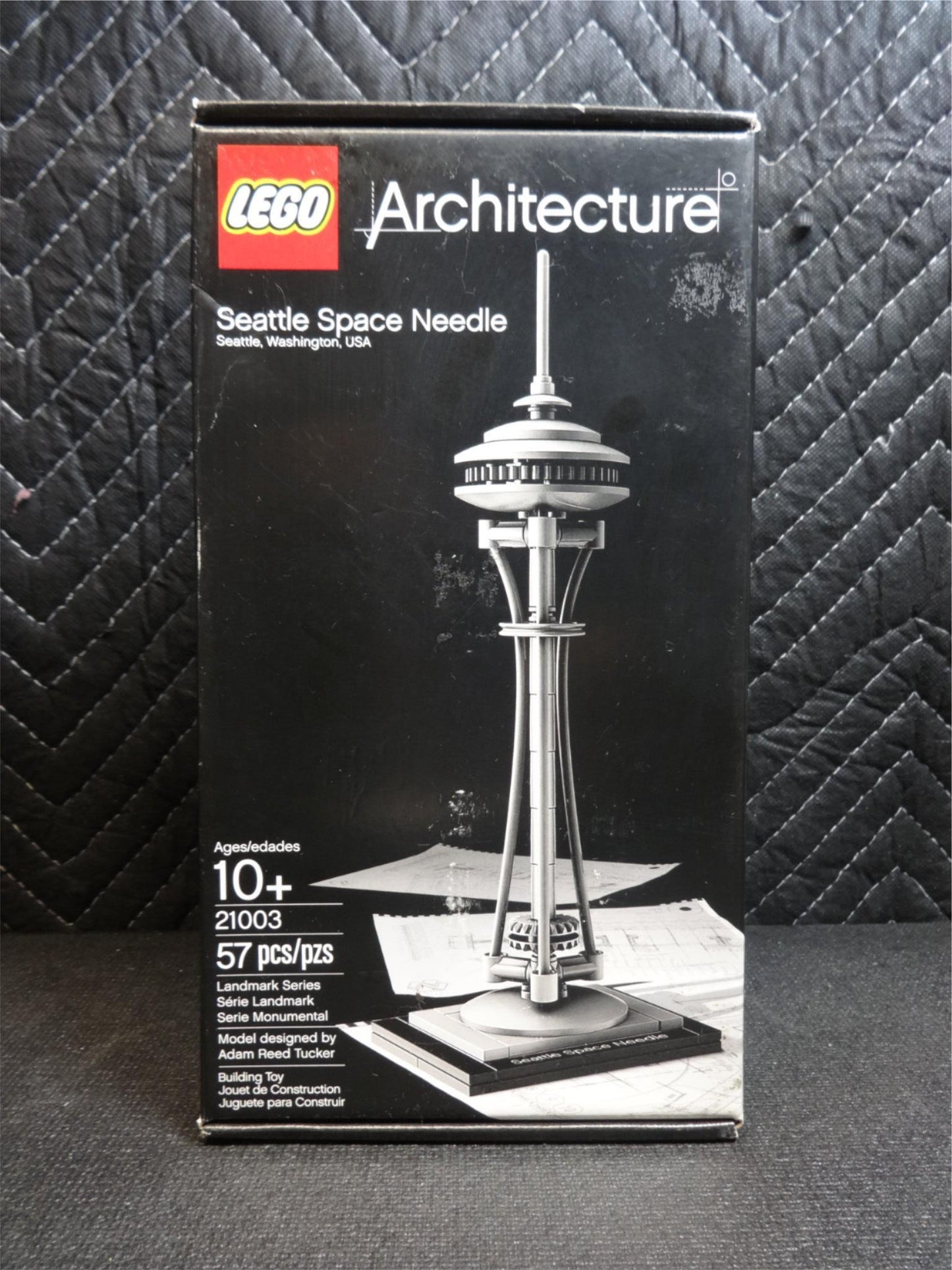 Lego Architecture Space Needle Set #21003 Retired Factory Sealed Some Wear Box