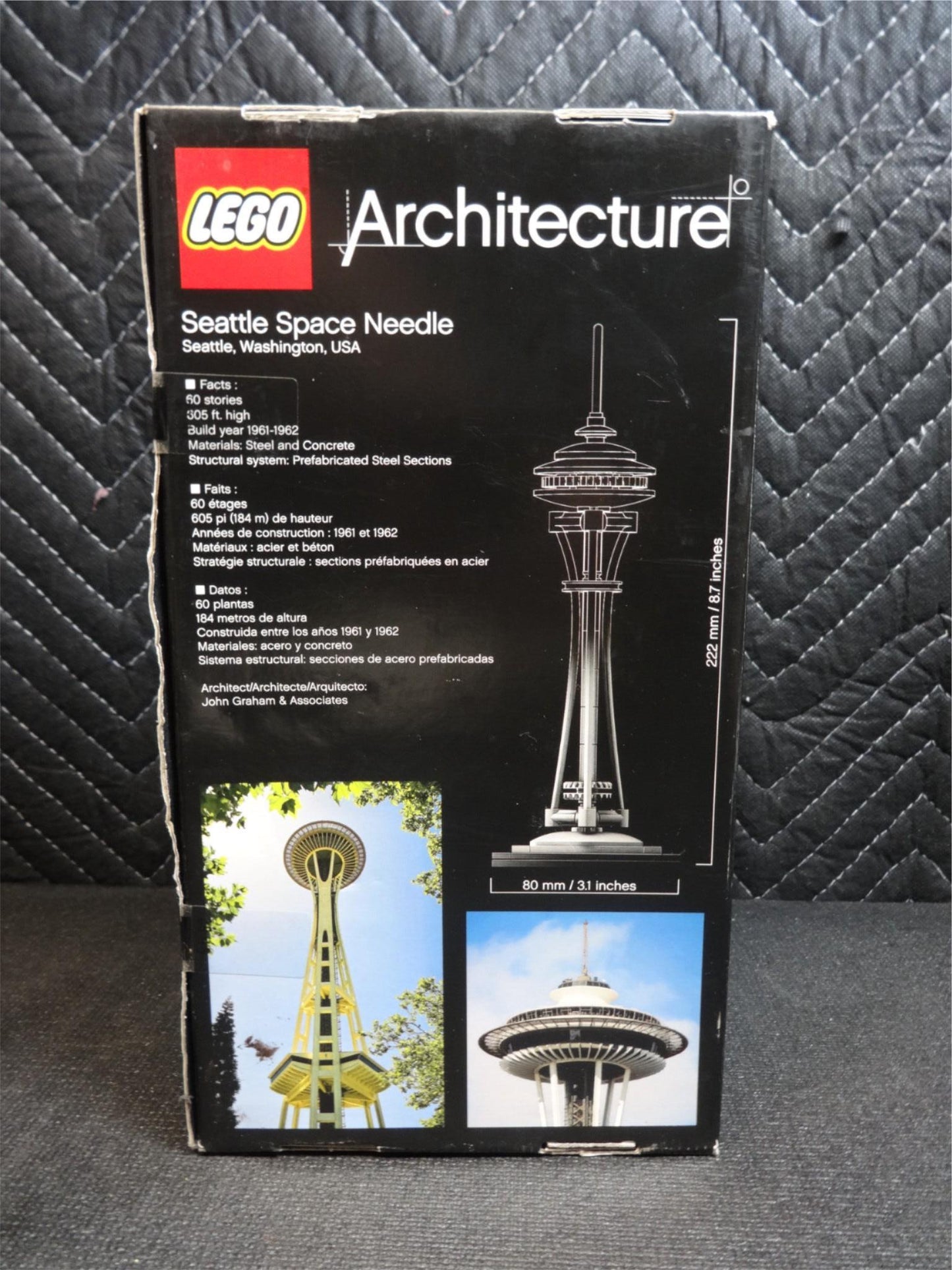 Lego Architecture Space Needle Set #21003 Retired Factory Sealed Some Wear Box